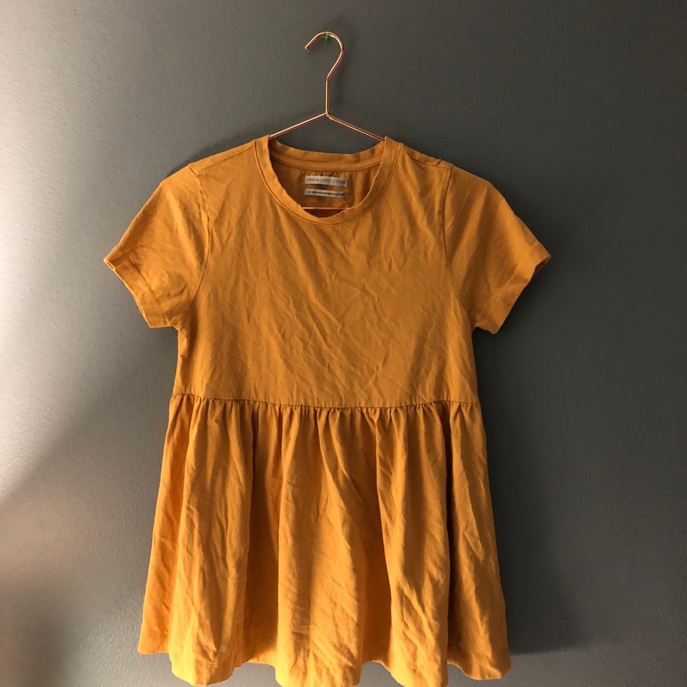 Urban outfitters yellow babydoll dress